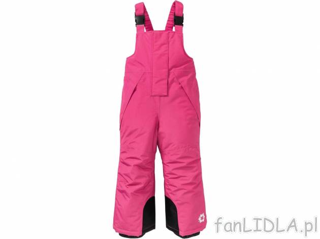 Funkcyjne dziecięce spodnie zimowe , cena 55,00 PLN 
- rozmiary: 86-116
- odpinane, ...