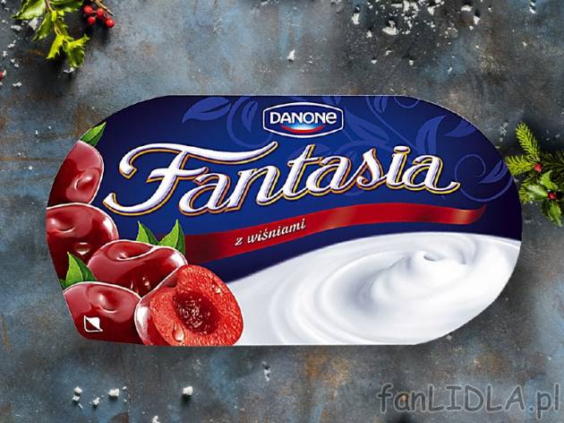 Danone Fantasia Jogurt kremowy , cena 1,00 PLN za 92/106/122 g/1 opak., 100 g=1,40/1,22/1,06 ...