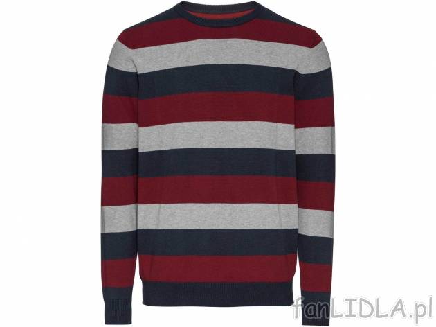 Sweter z bawełny Livergy, cena 34,99 PLN 
- rozmiary: M-XXL
- 100% bawełny
Opis

- ...