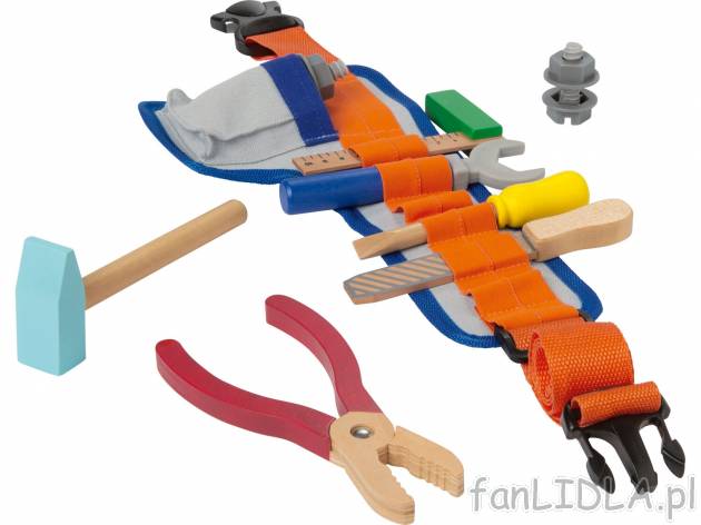 Zabawkowy pas na narzędzia Playtive Junior, cena 39,99 PLN 
- drewniane elementy
Opis

- ...