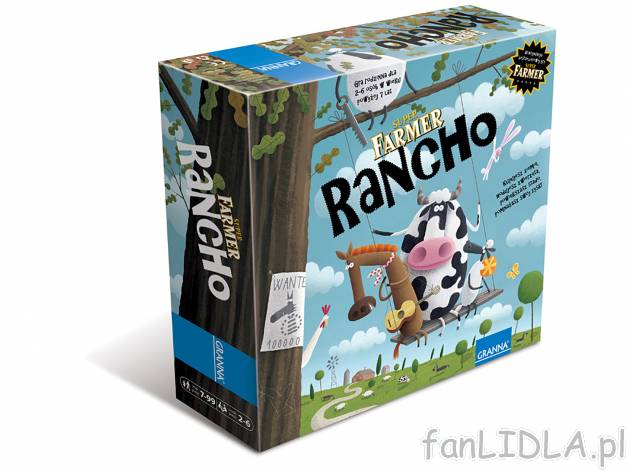 Rancho , cena 49,99 PLN za 1 opak. Gra dla dzieci od 7 roku życia. 
RANCHO to ...