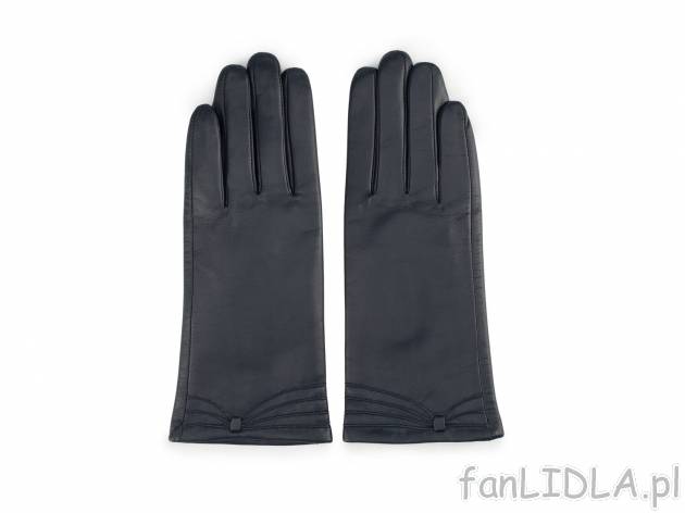 Rękawiczki z naturalnej włoskiej skóry Wittchen, cena 89,00 PLN 
damskie 
- materiał: ...