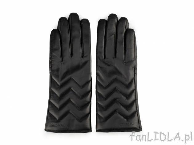 Rękawiczki z naturalnej włoskiej skóry Wittchen, cena 89,00 PLN 
damskie 
- materiał:&nbsp; ...