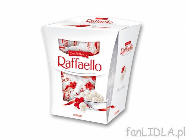 Raffaello , cena 13,00 PLN za 230 g/1 opak., 100 g=6,08 PLN.