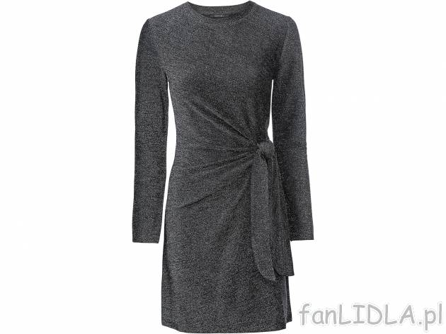 Sukienka z błyszczącej tkaniny Esmara, cena 49,99 PLN 
- rozmiary: XS-L
Dostępne ...