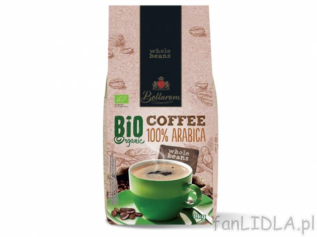 Bellarom Bio Kawa Crema całe ziarna , cena 29,00 PLN za 1 kg/1 opak.