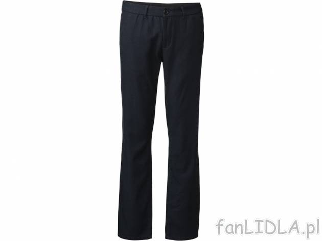 Spodnie Livergy, cena 44,99 PLN 
- klasyczny kr&oacute;j
- wysoka zawartość ...