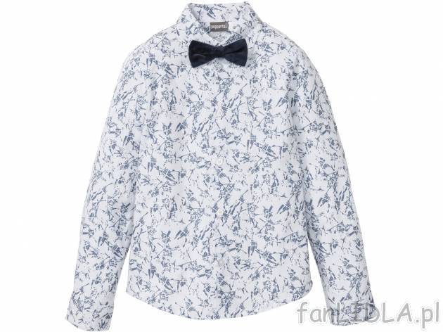 Koszula chłopięca z muchą Pepperts, cena 29,99 PLN 
- koszula: 100% bawełny, ...