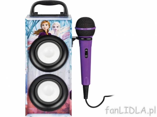Przenośne karaoke z mikrofonem , cena 129,00 PLN 
- ładowanie poprzez miniUSB
- ...