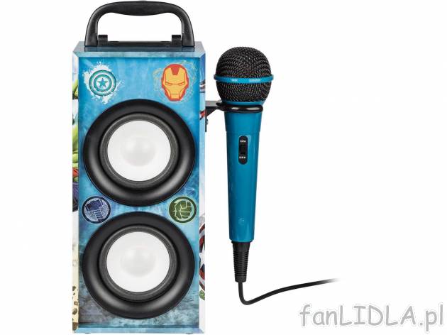 Przenośne karaoke z mikrofonem , cena 129,00 PLN 
- ładowanie poprzez miniUSB
- ...