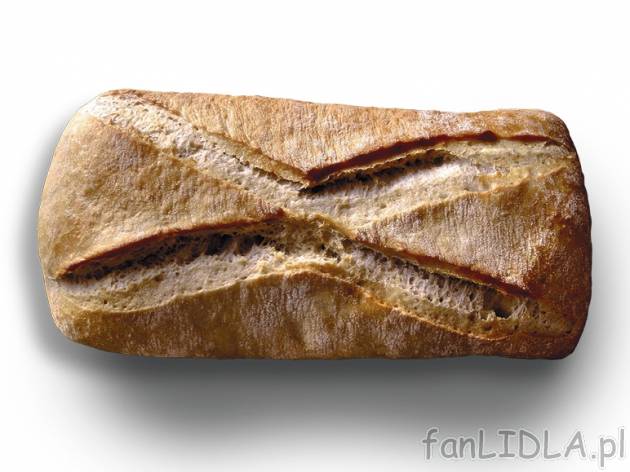 Chleb typu włoskiego , cena 2,00 PLN za 500 g/1 szt., 1 kg=4,98 PLN.