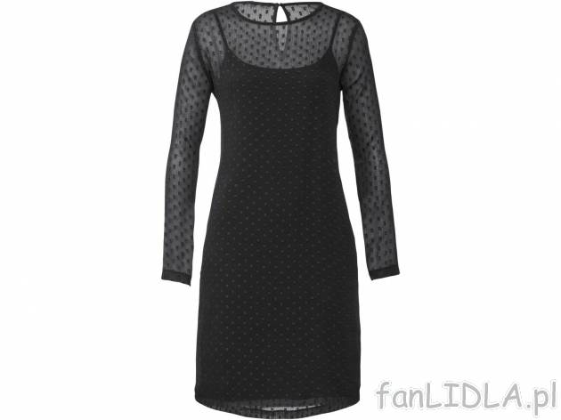 Sukienka Esmara, cena 39,99 PLN 
- rozmiary: 34-46
- zapięcie z tyłu z dekoltem ...