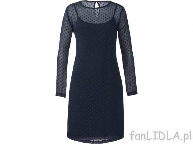 Sukienka Esmara, cena 39,99 PLN 
- rozmiary: 36-44
- zapięcie z tyłu z dekoltem ...
