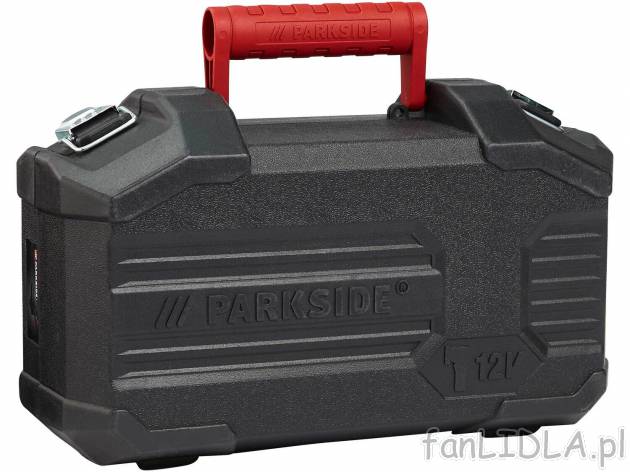Akumulatorowa szlifierka kątowa 12 V Parkside, cena 99,00 PLN 
- wytrzymały akumulator ...