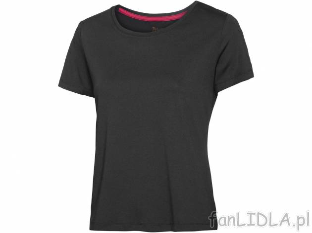 Koszulka sportowa , cena 14,99 PLN 
damska 
- rozmiary: S-L
- szybkoschnący i regulujący ...