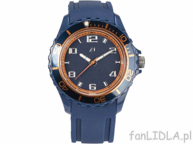 Zegarek sportowy Auriol, cena 19,99 PLN 
5 wzorów 
- obudowa z tworzywa sztucznego
- ...