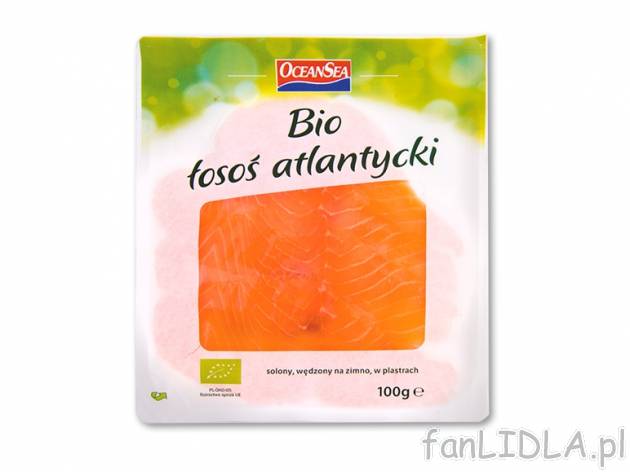 Ocean Sea Bio Łosoś atlantycki , cena 9,00 PLN za 100 g/1 opak.