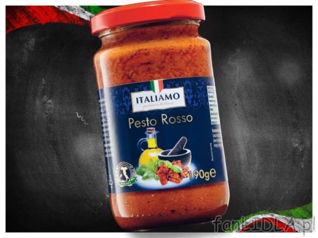 Pesto , cena 4,99 PLN za 190 g, 100g=2,63 PLN. 
- Znakomite pasty ziołowo-warzywne ...