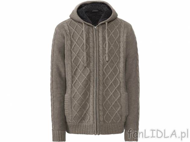 Ocieplany sweter z futerkiem Livergy, cena 74,90 PLN 
- rozmiary: M-XL
Dostępne ...