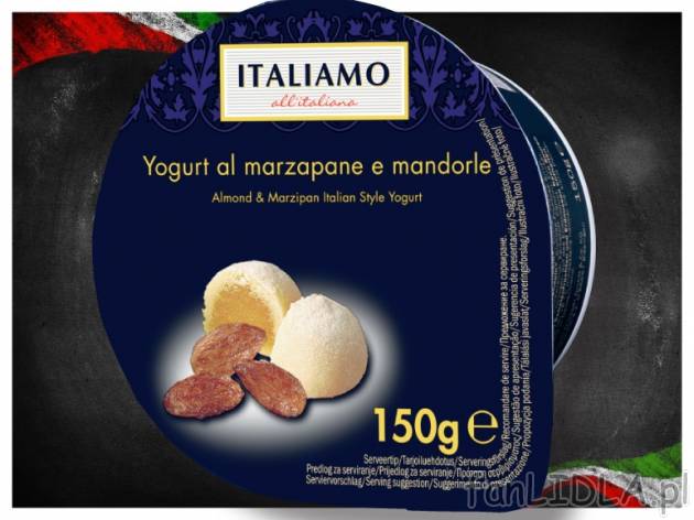Kremowy jogurt , cena 1,49 PLN za 150 g /1szt., 100g=0,99 PLN. 
- Wyjątkowy, kremowy ...