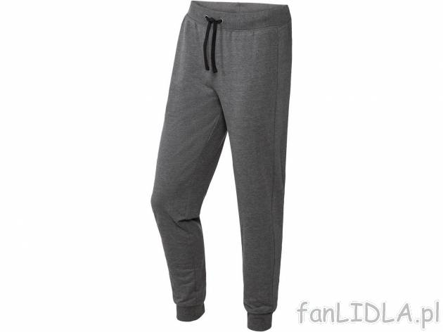 Spodnie dresowe męskie z bawełną Crivit, cena 24,99 PLN 
- rozmiary: S-XL
- wszyte ...