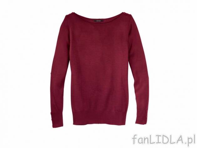 Sweter z wiskozą Esmara, cena 29,99 PLN za 1 szt. 
- rozmiary: XS - L (nie wszystkie ...