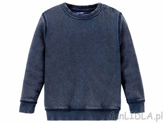 Bluza dresowa Lupilu, cena 19,99 PLN 
- rozmiary: 98-116
- wysoka zawartość bawełny
Dostępne ...