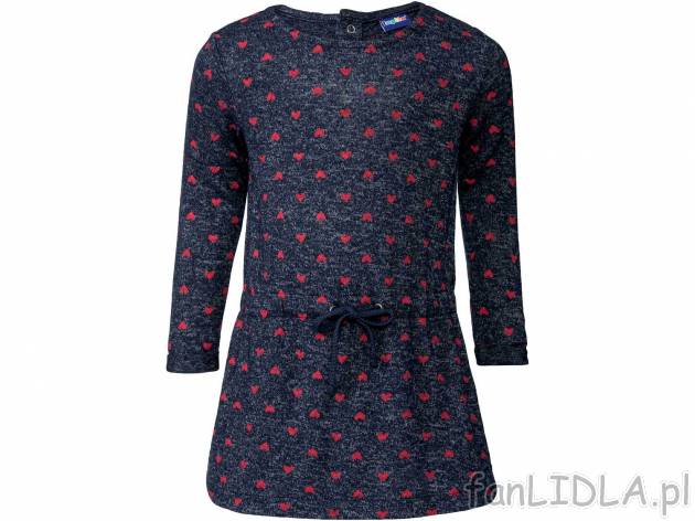 Sukienka z wiskozą Lupilu, cena 19,99 PLN 
- rozmiary: 86-116
- tasiemka do wiązania ...