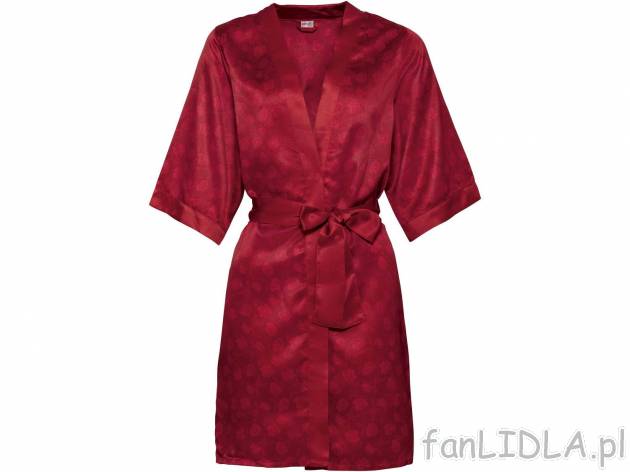 Kimono satynowe Esmara Lingerie, cena 34,99 PLN 
- rozmiary: S-L
- wykończone zmysłową ...