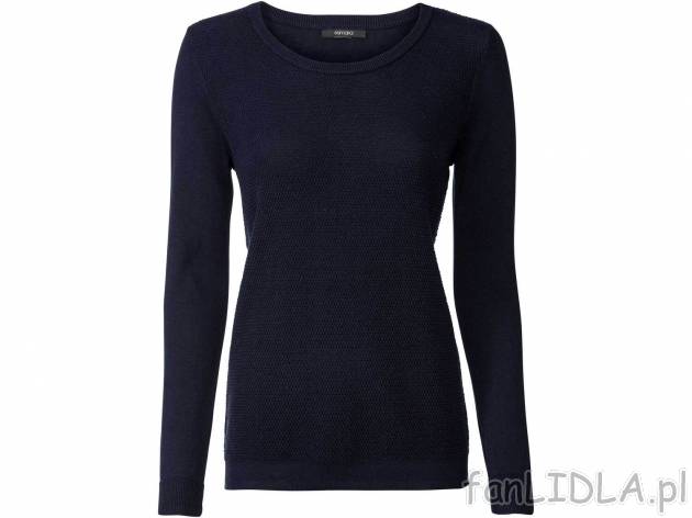 Sweter damski z bawełną Esmara, cena 33,00 PLN 
- 60% bawełny, 40% wiskozy (LENZING&trade; ...