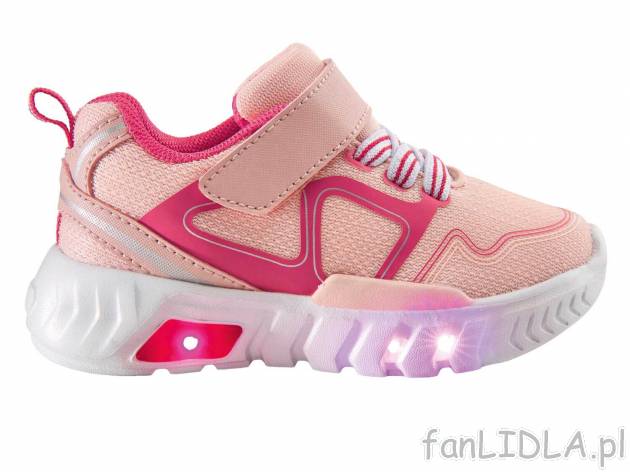 Świecące buty dziecięce Lupilu, cena 39,99 PLN 
- rozmiary: 24-30
- odblaskowe ...