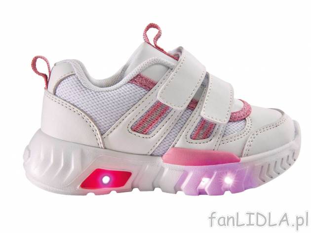 Świecące buty dziecięce Lupilu, cena 39,99 PLN 
- rozmiary: 25-28
- odblaskowe ...