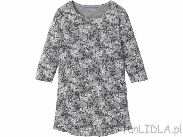 Koszula nocna damska Esmara Lingerie, cena 24,99 PLN 
- wygodny, luźny krój
- ...