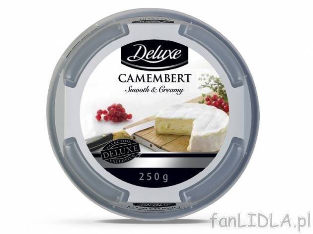 Ser Camembert , cena 7,00 PLN za 250 g/1 opak., 100 g=3,20 PLN. 
Oferta ważna ...