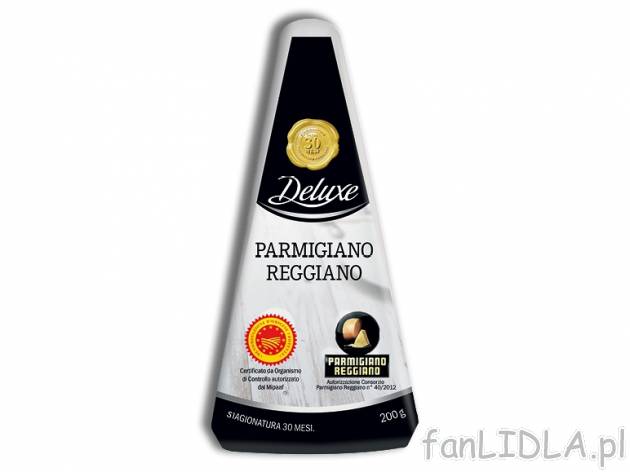 Ser Parmigiano Reggiano , cena 14,00 PLN za 200 g/1 opak., 100 g=7,50 PLN. 
Oferta ...