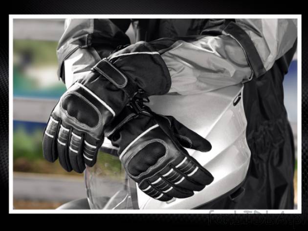 Rękawice na motocykl cena 74,90PLN 
- częściowo z prawdziwej skóry
- wodoszczelne ...