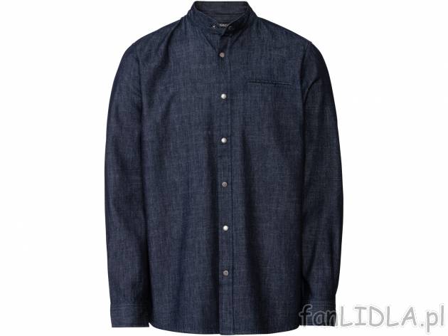 Koszula jeansowa męska Livergy, cena 34,99 PLN 
- rozmiary: M-XL
- 100% bawełny
- ...