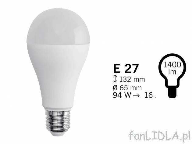 Żarówka LED z funkcją przyciemniania Livarno, cena 19,99 PLN 
- klasa energetyczna ...