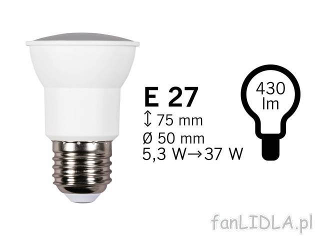 Żarówka reflektorek LED Livarno, cena 5,99 PLN 
- klasa energetyczna A+
- z ...