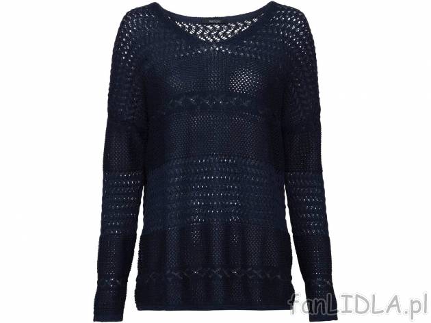 Sweter damski z bawełny Esmara, cena 34,99 PLN 
- rozmiary: S-L
- 100% bawełny
- ...
