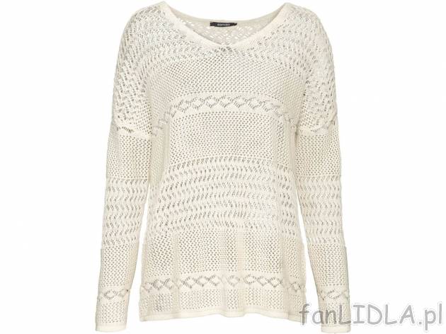Sweter damski z bawełny Esmara, cena 34,99 PLN 
- rozmiary: XS-L
- 100% bawełny
- ...