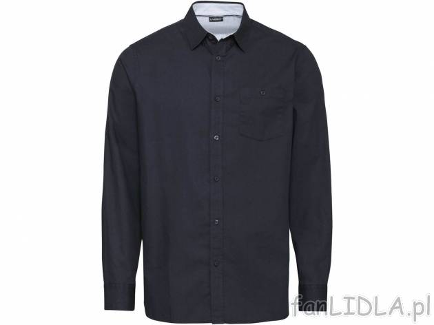Koszula męska z bawełny Livergy, cena 34,99 PLN 
- rozmiary: M-XL
- 100% bawełny
- ...