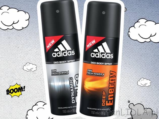 Adidas Dezodorant 2-pack , cena 19,99 PLN za 2x150 ml, 1L=66,63 PLN.  
-  Różne rodzaje