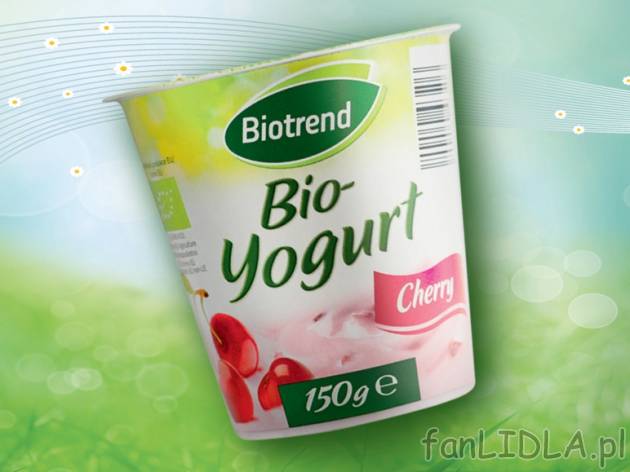 BIO-jogurt owocowy , cena 1,19 PLN za 150 g/1 opak., 100ml=0,79 PLN. 
- Pyszne, ...