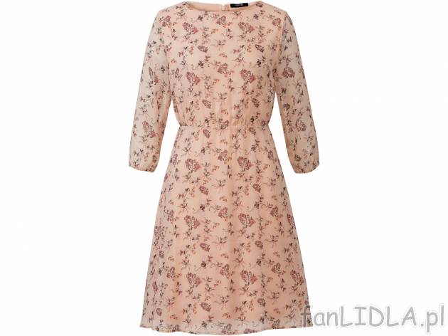 Sukienka damska z szyfonu Esmara, cena 49,99 PLN 
- rozmiary: 34-44
- romantyczny ...