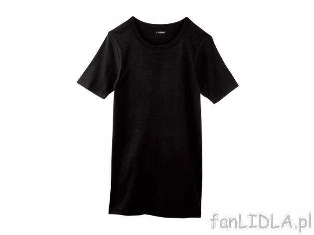 Koszulka Livergy, cena 15,99 PLN za 1 szt. 
- rozmiary: M-XL 
- 2 wzory w 3 kolorach ...