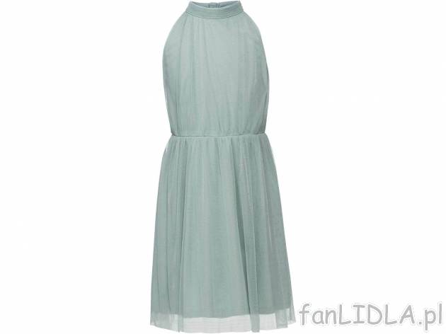 Sukienka dziewczęca z szyfonu Pepperts, cena 49,99 PLN 
- rozmiary: 122-164
- podszewka: ...
