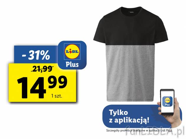 T-shirt Oeko Tex, cena 21,99 PLN 
- rozmiary: M-XL
- wysoka zawartość bawelny
Dostępne ...