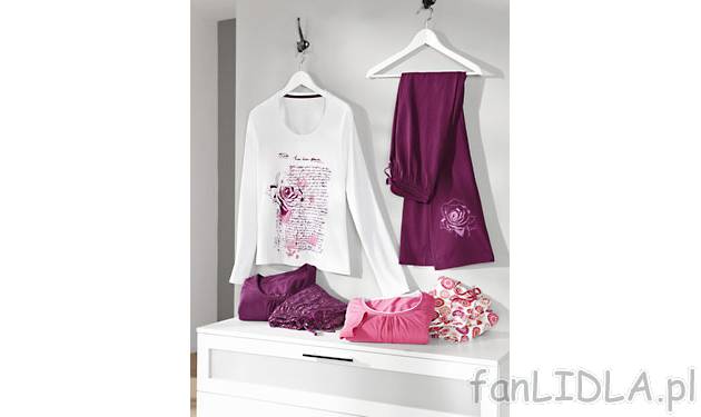 Piżama damska, cena 34,99PLN
- miękka, przyjemna dla ciała bawełna
- koszulka ...
