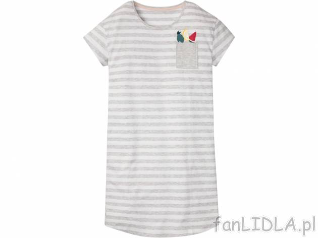 Koszula nocna damska Esmara Lingerie, cena 19,99 PLN 
- rozmiary: XS-L
- wysoka ...